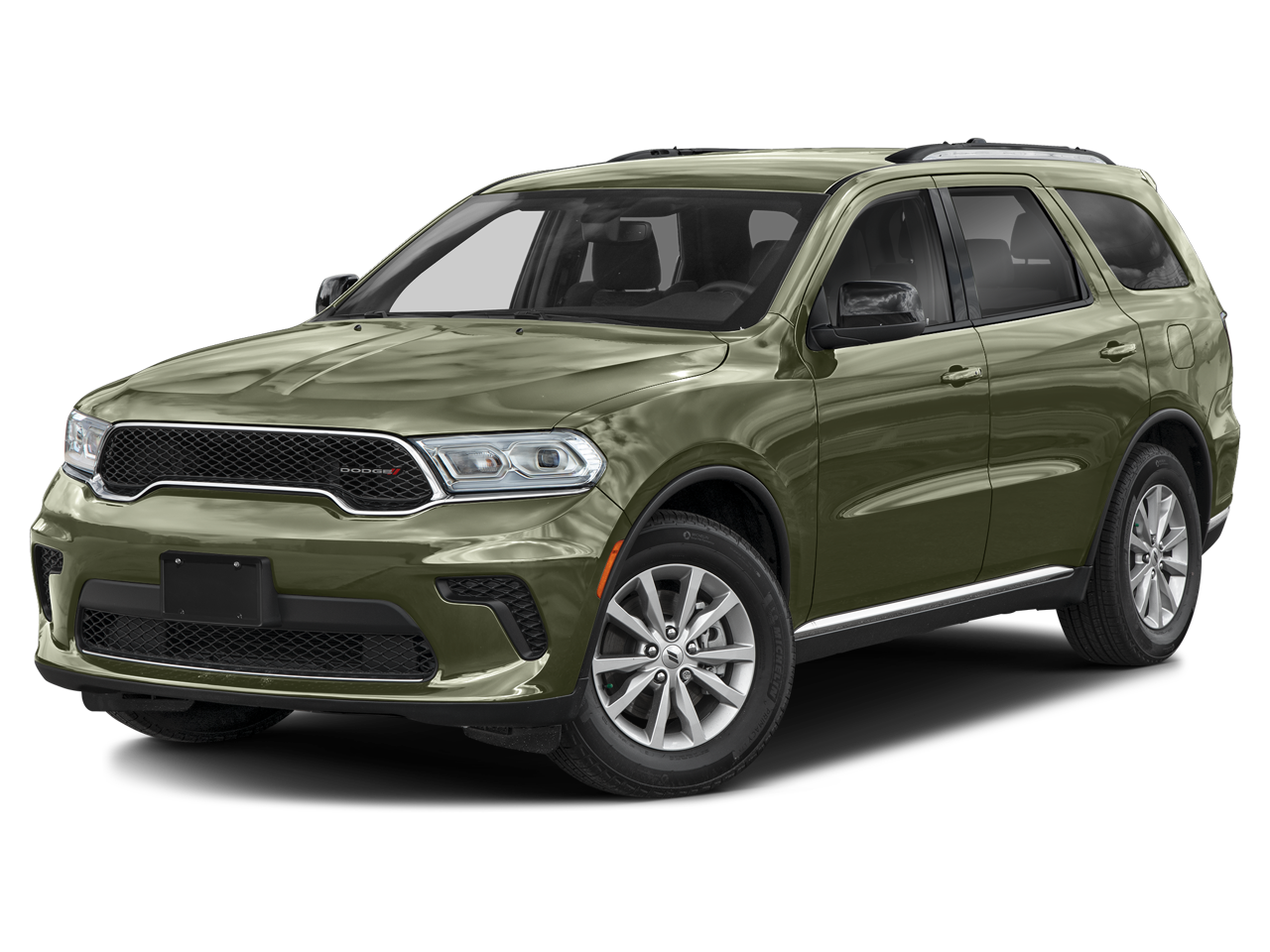 2026 Dodge Durango GT in Green Machine — front three-quarter view