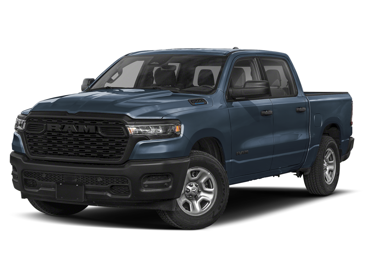 2026 RAM 1500 Warlock in Forged Blue Metallic — front three-quarter view