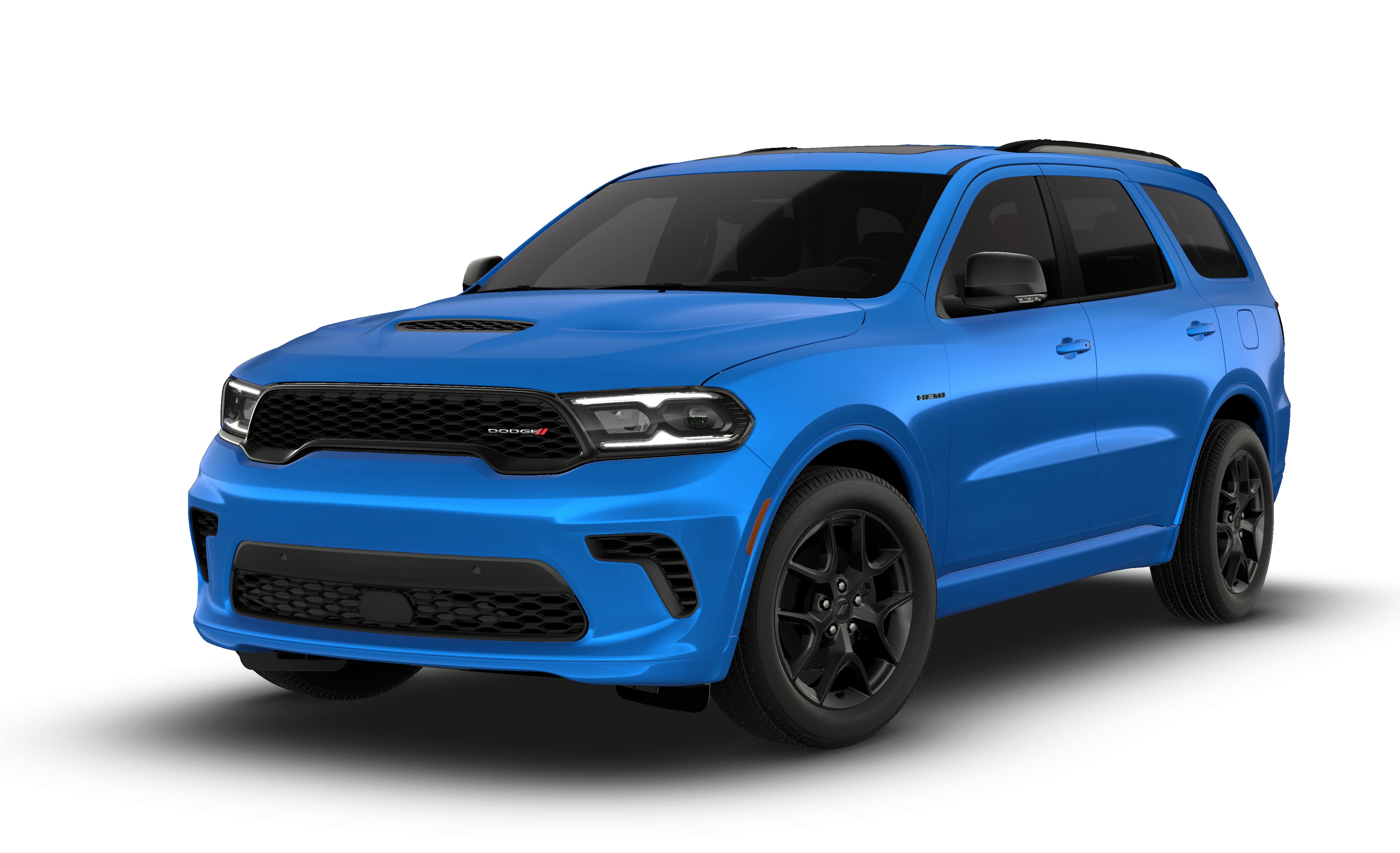 2026 Dodge Durango DURANGO GT PLUS AWD HEMI V8 in B5 Blue Exterior Paint — front three-quarter view