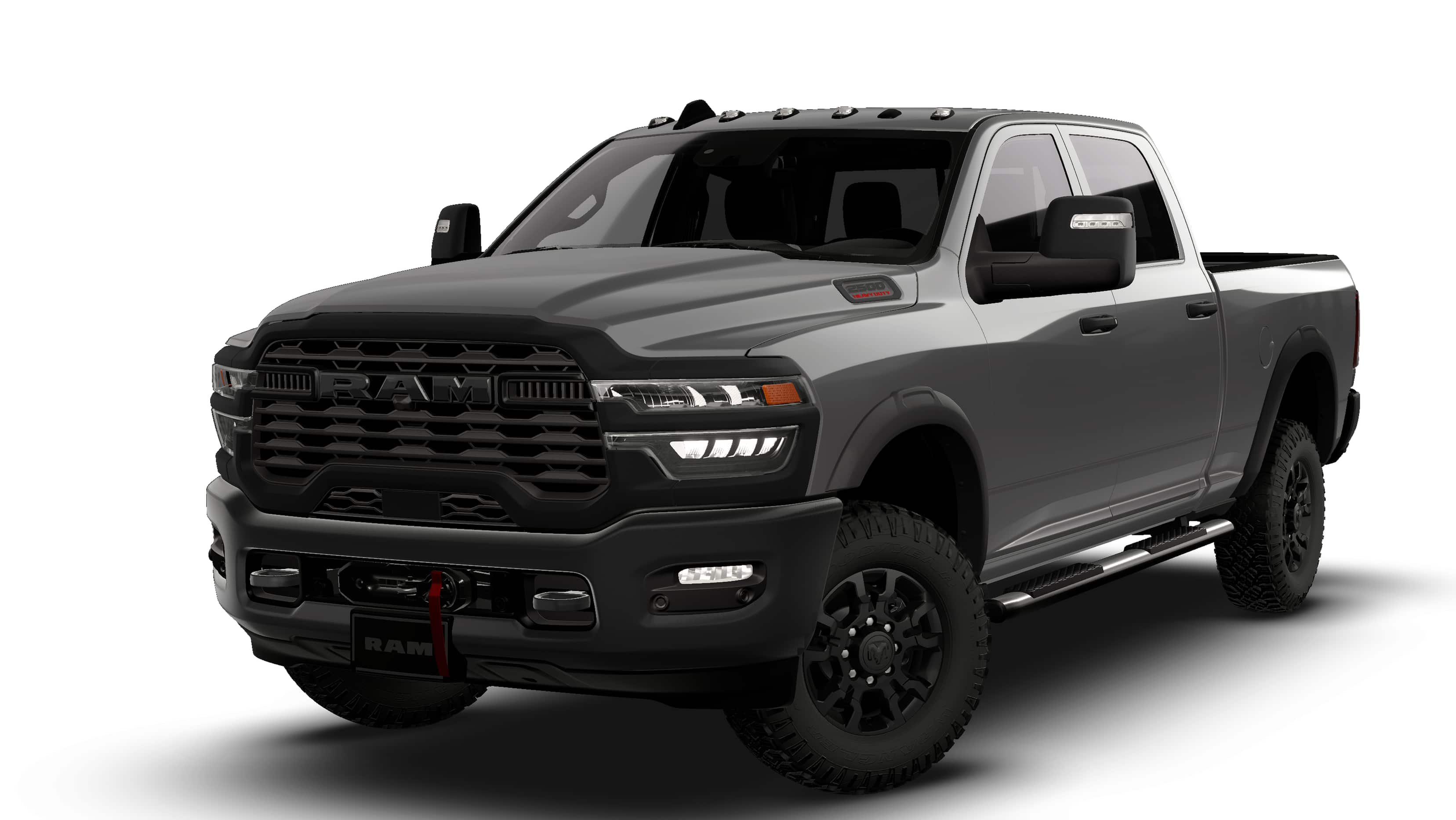 2026 RAM Ram 2500 RAM 2500 TRADESMAN CREW CAB 4X4 6'4' BOX in Granite Crystal Metallic Clear-Coat Exterior Paint — front three-quarter view