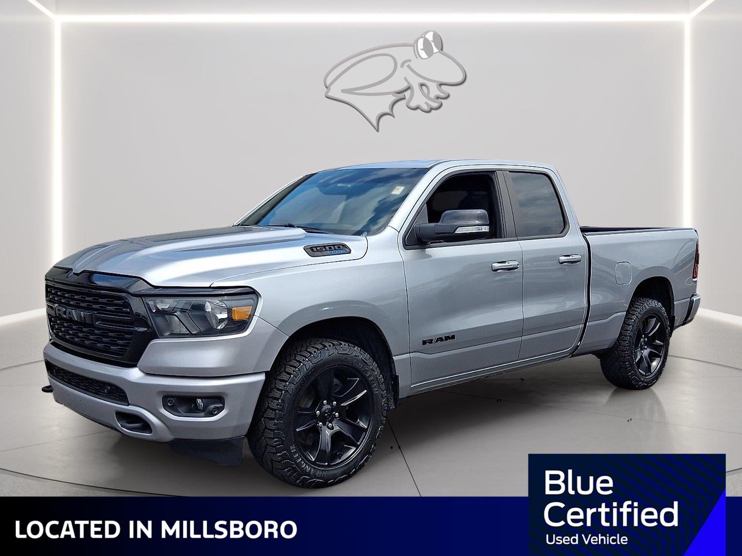 2022 RAM 1500 Big Horn in Billet Silver Metallic Clearcoat — front three-quarter view