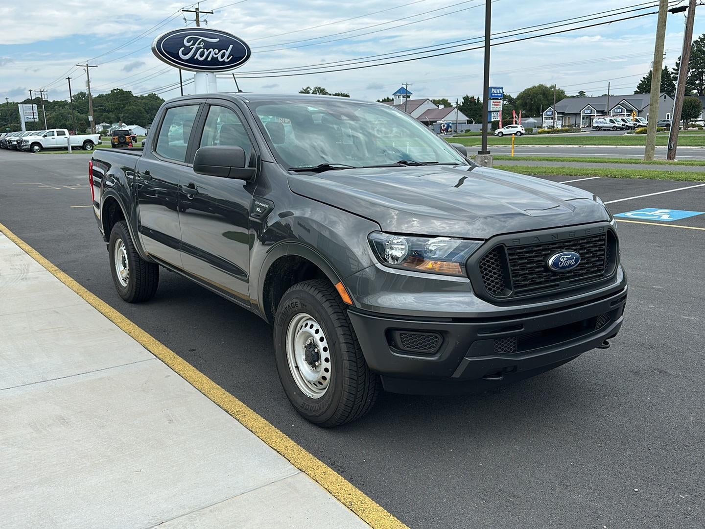 2020 Ford Ranger — rear three-quarter view