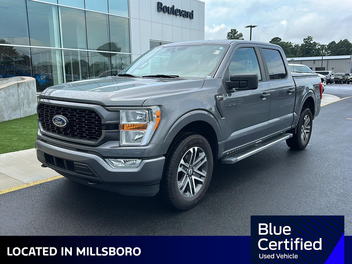 2021 Ford F-150 XL in Carbonized Gray — front three-quarter view