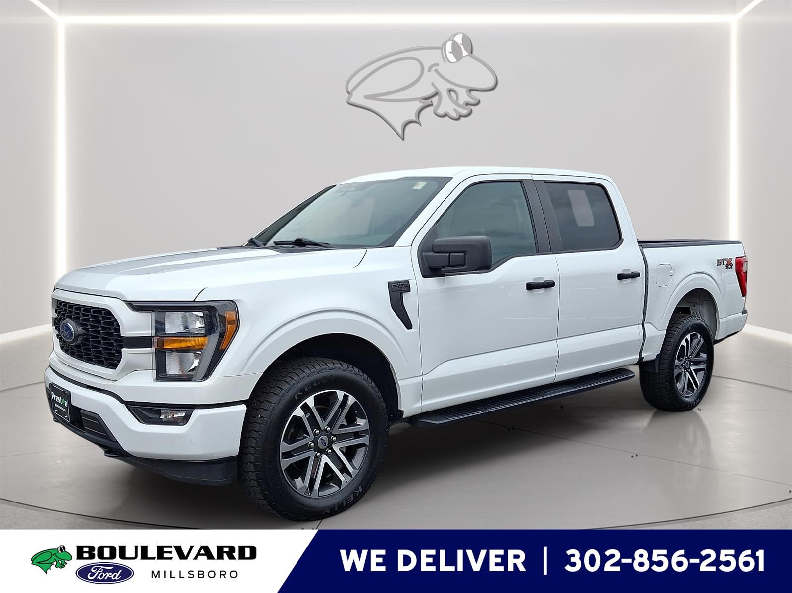 2023 Ford F-150 XL in Oxford White — front three-quarter view