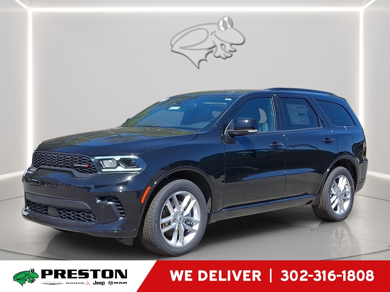 2026 Dodge Durango GT Plus in Db Black Clearcoat — front three-quarter view