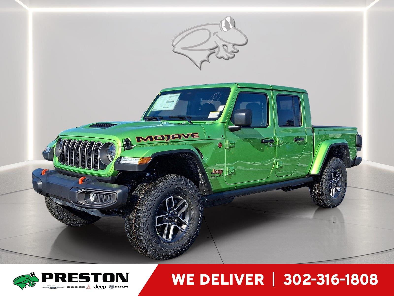 2026 Jeep Gladiator Mojave in Mojito — front three-quarter view