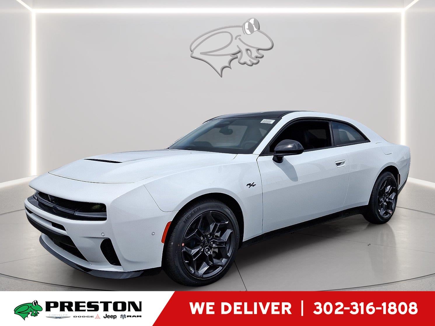 2026 Dodge Charger R/T in White Knuckle — front three-quarter view