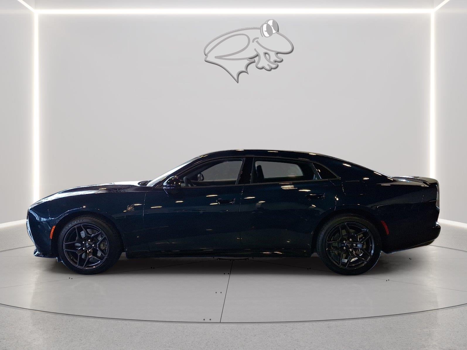 2026 Dodge Charger Scat Pack Plus in After Dark — front three-quarter view