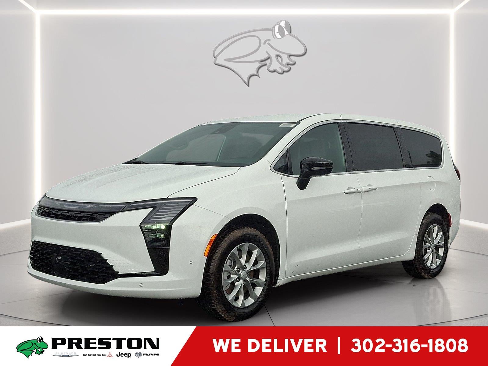 2027 Chrysler Pacifica Select in Bright White Clearcoat — front three-quarter view
