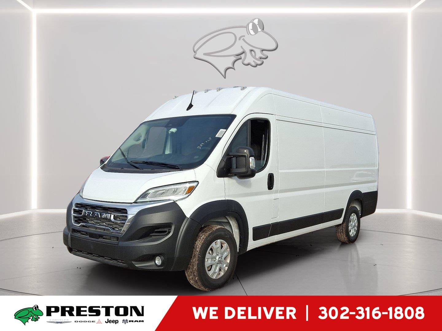 2024 RAM ProMaster 3500 SLT in Bright White Clearcoat — front three-quarter view