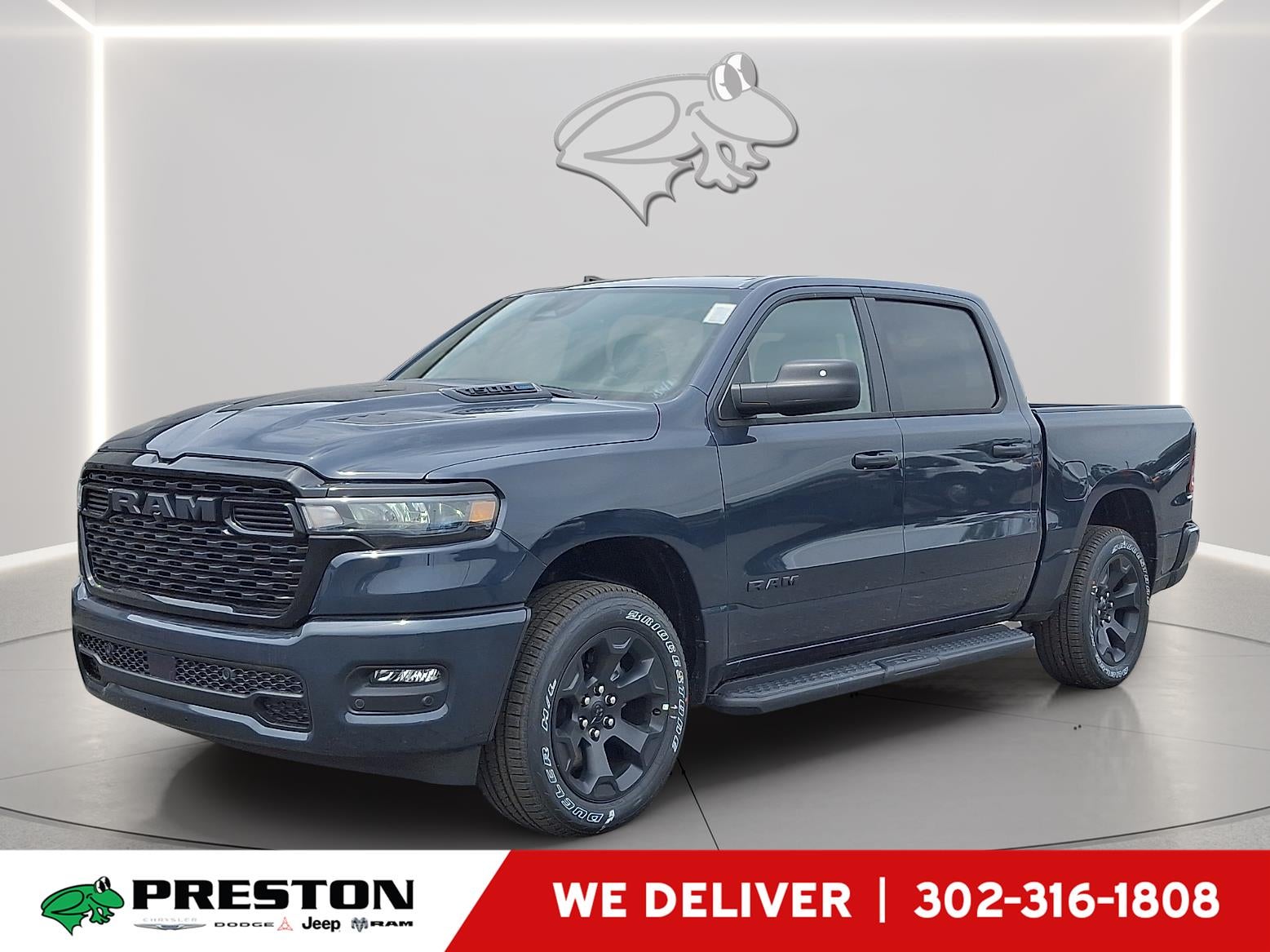 2026 RAM 1500 Express in Forged Blue Metallic — front three-quarter view