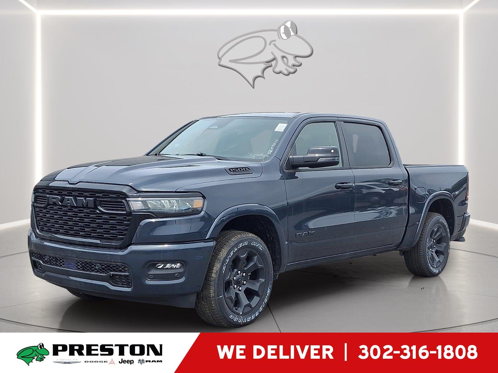 2026 RAM 1500 Big Horn in Forged Blue Metallic — front three-quarter view